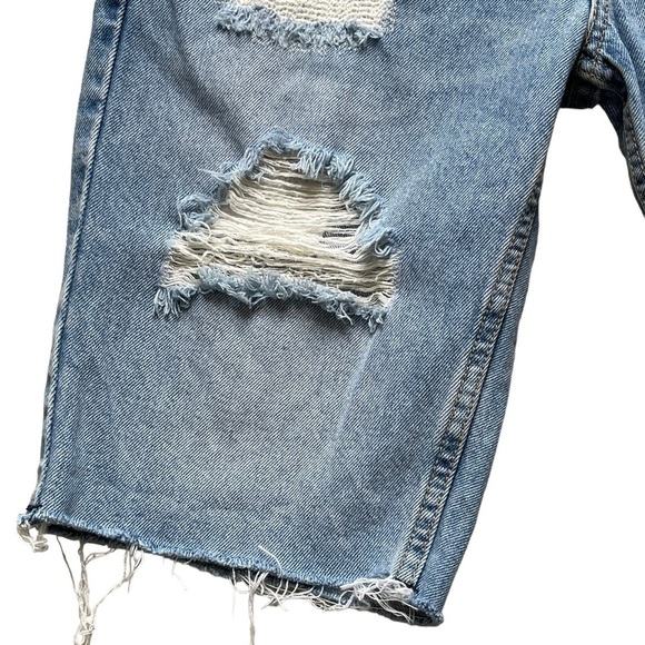 Levi’s 511 Men’s Slim Cut Off Denim Shorts Size 30 Distressed Light Wash Cotton - Picture 6 of 11